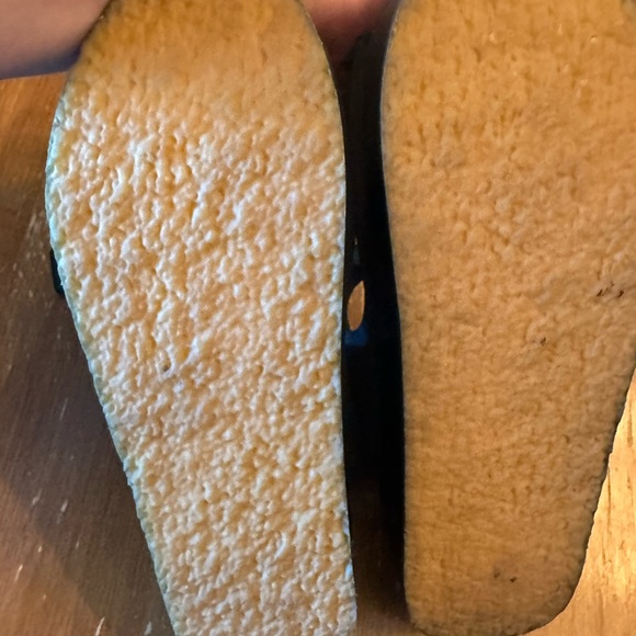 Bryr URSI Dark Green Leather Platform Clog Sandals - Picture 7 of 8